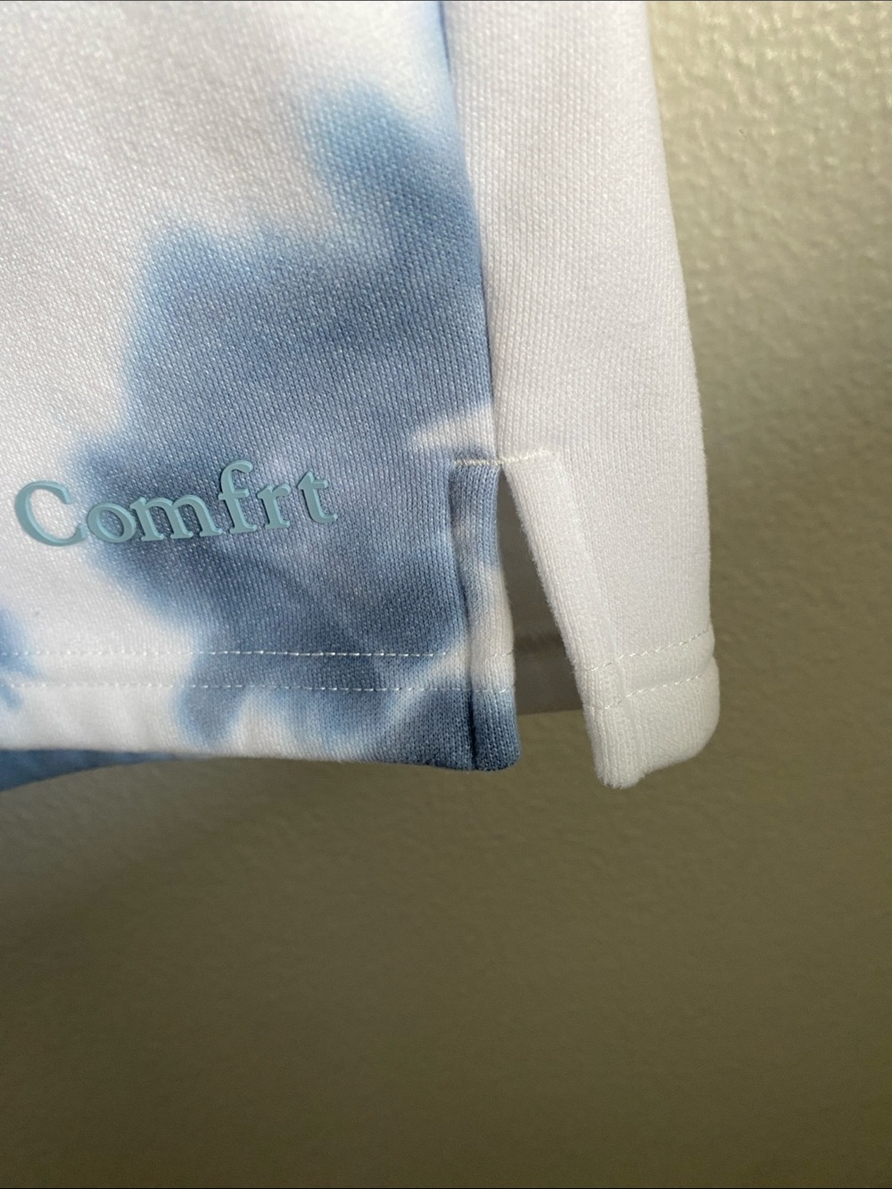 COMFRT Blue Tie-Dye Lounge Shorts, Sz L - Picture 5 of 6